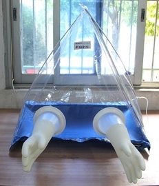 PVC Laboratuvar Torpido gözü, Test Etmek İçin Captair Piramit Eldiven Çantası