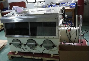 İnert Gaz Vakumlu Eldiven Kutusu 3 Eldiven Limanı Ve PMMA Penceresiyle