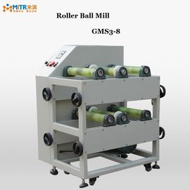 2 Silindir Katmanlı Lab Kavanoz Değirmeni Makinesi, 1.1Kw Laboratuvar Öğütme Değirmeni GMS3-8