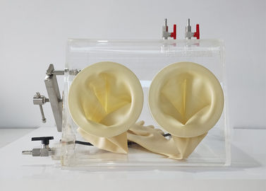 Full View Lab Eldiven Kutusu Azotlu / Argon / Helyum, Akrilik Eldivenli Kutu